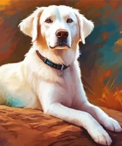 Blonde Labrador Diamond Painting