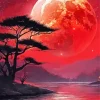 Blood Moon Art Diamond Painting