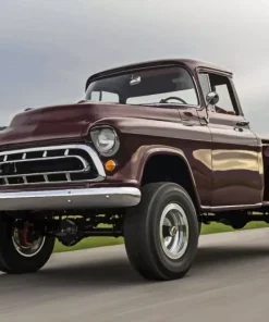 Brown Classic Truck Diamond Painting