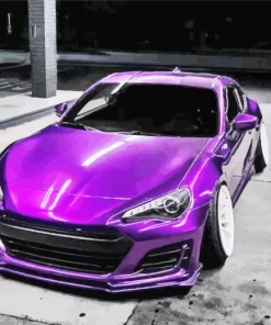 Candy Purple Car Diamond Painting