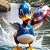 Captain America Duck Diamond Painting