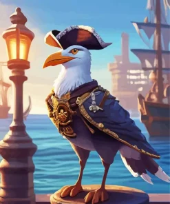 Captain Seagull Diamond Painting