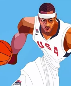 Carmelo Anthony Art Diamond Painting
