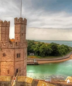 Carnarvon Castle Tower Diamond Painting