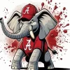 Cartoon Alabama Elephant Diamond Painting