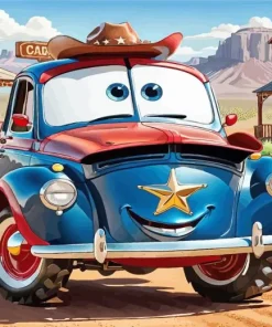 Cartoon Car Diamond Painting