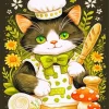Cartoon Cat Chef Diamond Painting
