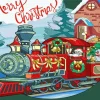 Cartoon Christmas Train Diamond Painting