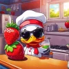 Cartoon Duck Chef Diamond Painting