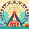 Cartoon Ferris Wheel Diamond Painting
