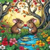 Cartoon Mice Lovers Diamond Painting