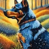 Cattle Dog Art Diamond Painting