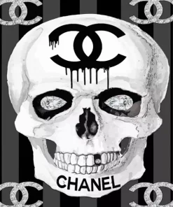 Chanel Skull Diamond Painting