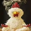 Chicken Doing Yoga Diamond Painting