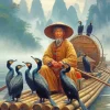 Chinese Fisherman Diamond Painting