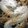 Chinese White Dragons Diamond Painting