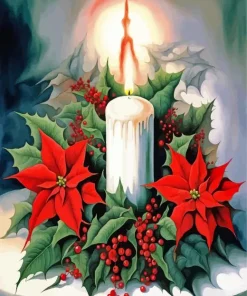 Christmas Candle Diamond Painting