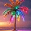 Christmas Colorful Palm Tree Diamond Painting