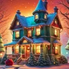 Christmas House Diamond Painting