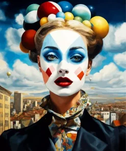 Clown Girl Diamond Painting