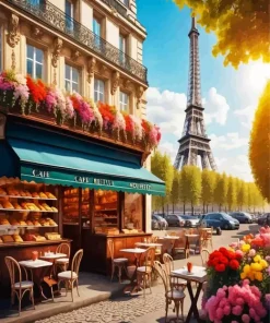 Coffee In Paris Diamond Painting