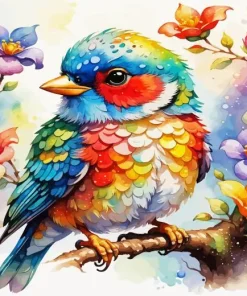 Colorful Bird Diamond Painting