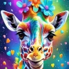 Colorful Giraffe Diamond Painting
