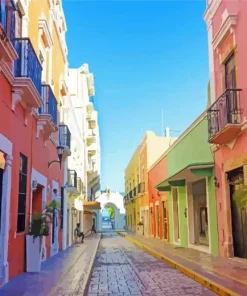 Colorful Mexican House Diamond Painting