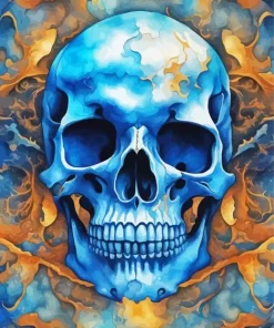 Cool Abstract Skull Art Diamond Painting