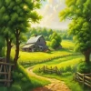 Cool Farm Scenery Diamond Painting