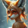 Cool Girl Fox Art Diamond Painting