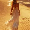 Cool Girl In Desert Art Diamond Painting