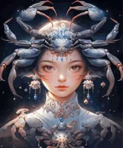 Cool Goddess Of Cancer Art Diamond Painting