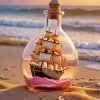 Cool Ship Bottle Sunset Diamond Painting