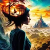 Cool Silhouette Fantasy Art Diamond Painting