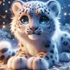 Cool Snow Leopard Diamond Painting