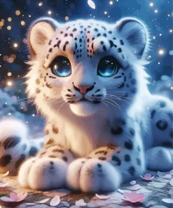 Cool Snow Leopard Diamond Painting
