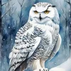 Cool Snowy Owl Art Diamond Painting