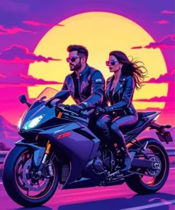 Couple Sportbike Diamond Painting