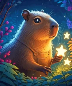 Cute Capybara Diamond Painting