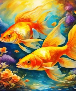 Cute Goldfish Diamond Painting