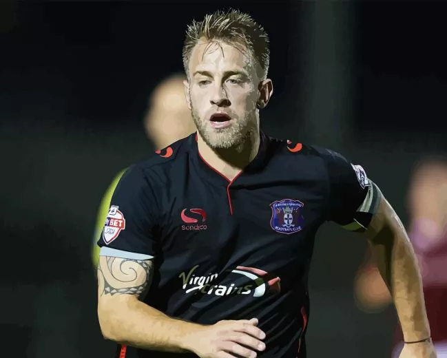 danny grainger Carlisle United fc player Diamond By Numbers Danny Grainger Carlisle United Fc Player Diamond Painting