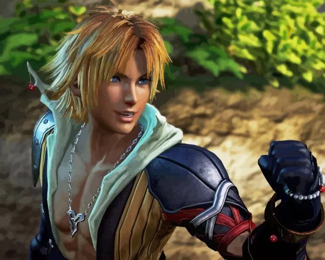 final fantasy tidus Diamond By Numbers Final Fantasy Tidus Diamond Painting