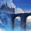 Frozen Bridge And Castle Diamond Painting