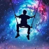 Galaxy Silhouette Swing Diamond Painting