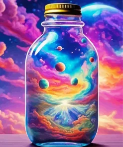 Galaxy Soda Bottle Diamond Painting