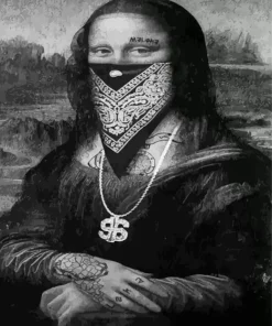 Gangster Mona Lisa Diamond Painting
