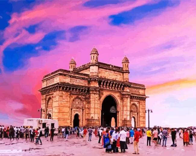 gateway of india Diamond By Numbers Gateway Of India Diamond Painting
