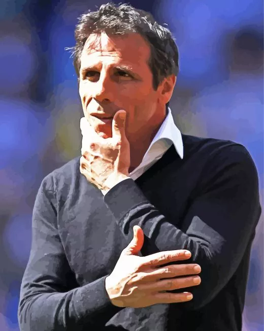 gianfranco zola italian football manager Diamond With Numbers Gianfranco Zola Italian Football Manager Diamond Painting