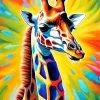 Giraffe Rainbow Art Diamond Painting